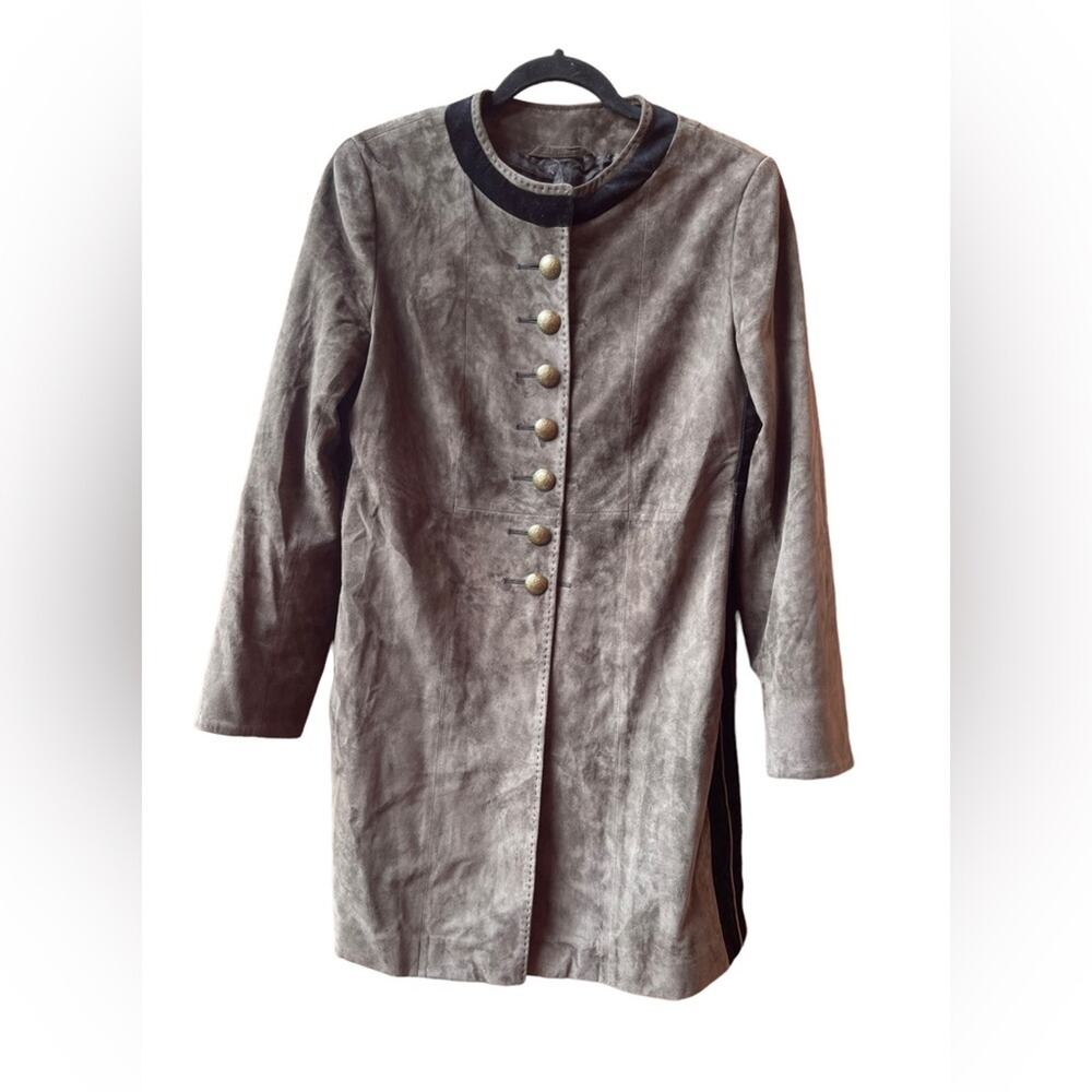 HABSBURG  Kleider Manufaktur Suede leather Military Style Jacket size :6